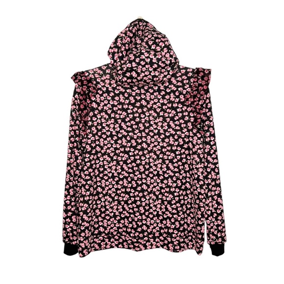 Sandy Liang X Target Pink Ditsy Floral Ruffle Hoodie Pullover - Picture 10 of 13